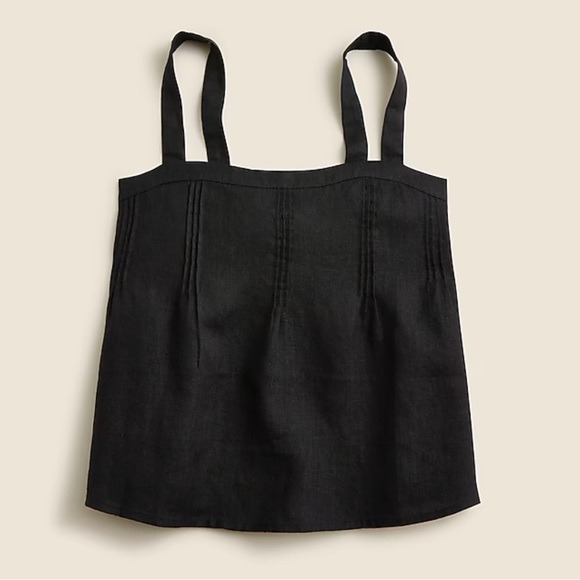 J. Crew Back-bow linen top - Picture 1 of 11